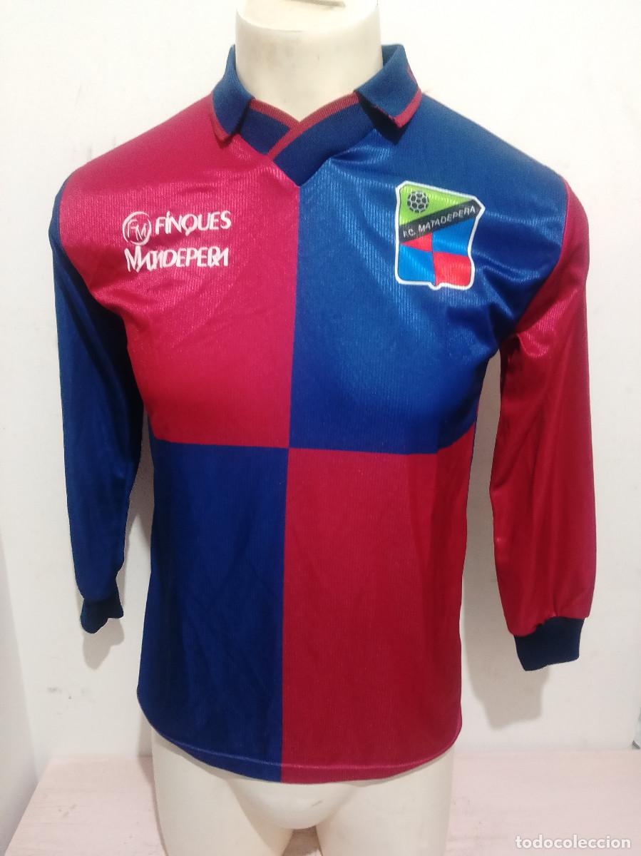 Coleccionismo deportivo: CF matadepera catalunya camiseta futbol football shirt arlequinada s 55cts