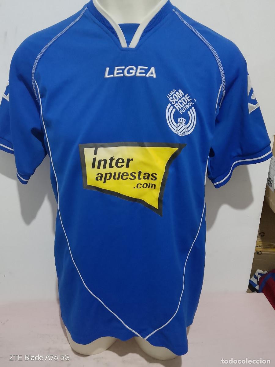 Coleccionismo deportivo: RCD Espanyol futbol 7 camiseta futbol football shirt L 61cts
