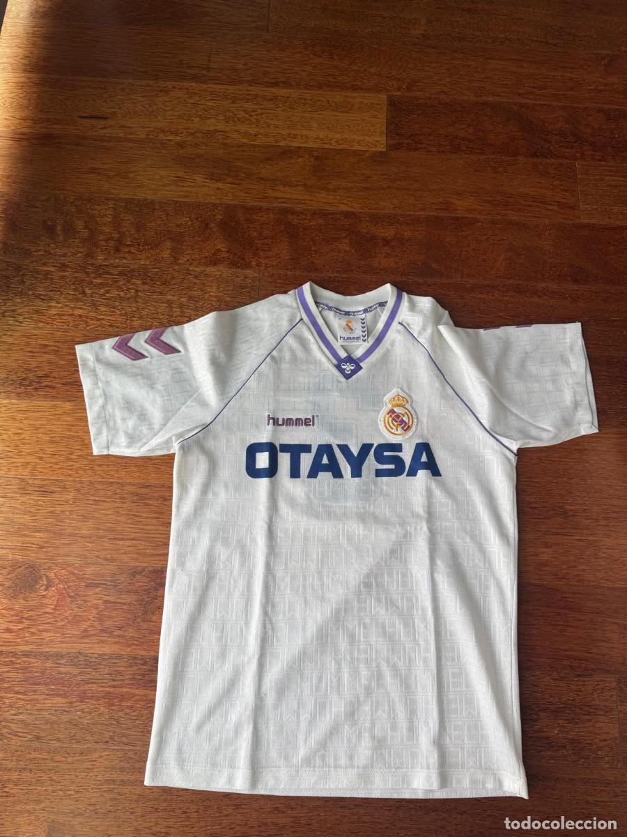 Coleccionismo deportivo: Camiseta futbol Real Madrid 1990-91