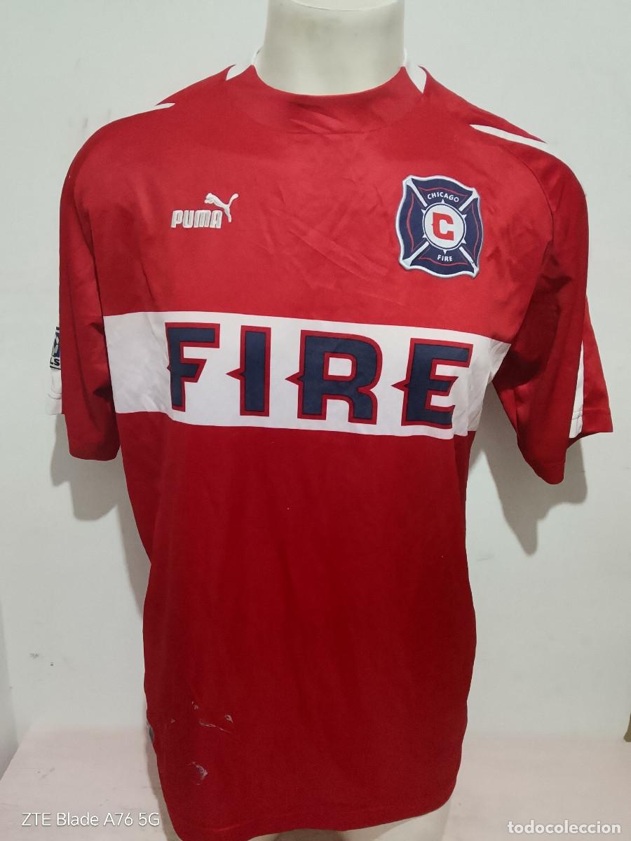 Coleccionismo deportivo: Chicago Fire USA MLS football shirt (Dorsal Extremadura fans) xl 57cts