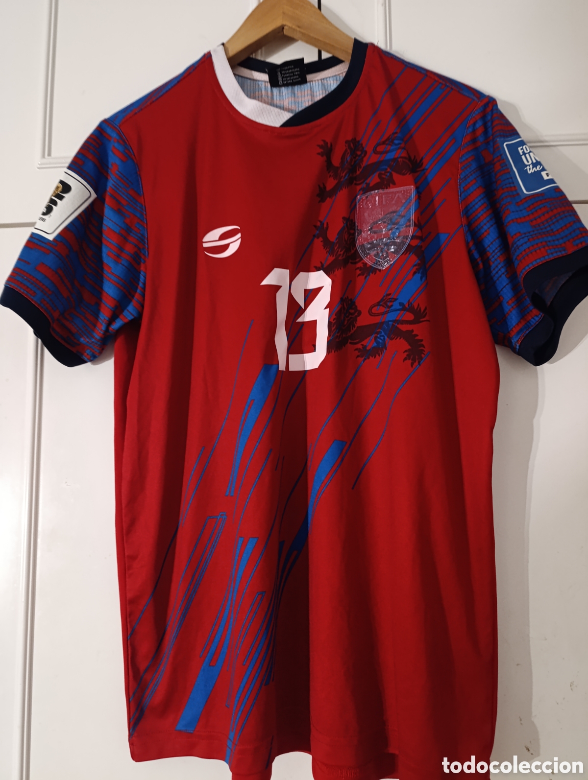 Coleccionismo deportivo: Camiseta matchworn Selecci&oacute;n de Islas Caim&aacute;n