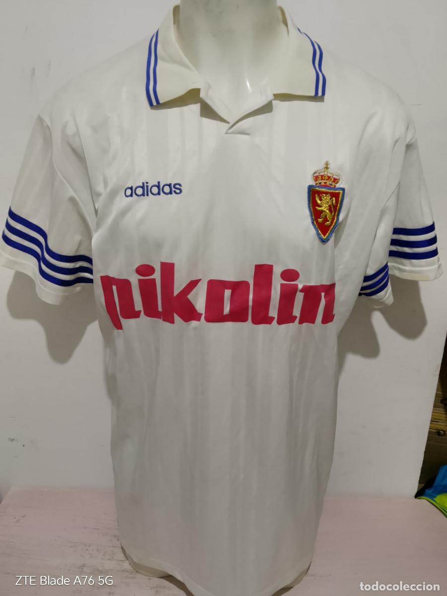 Coleccionismo deportivo: Real Zaragoza 1995 camiseta futbol football shirt xl 60cts