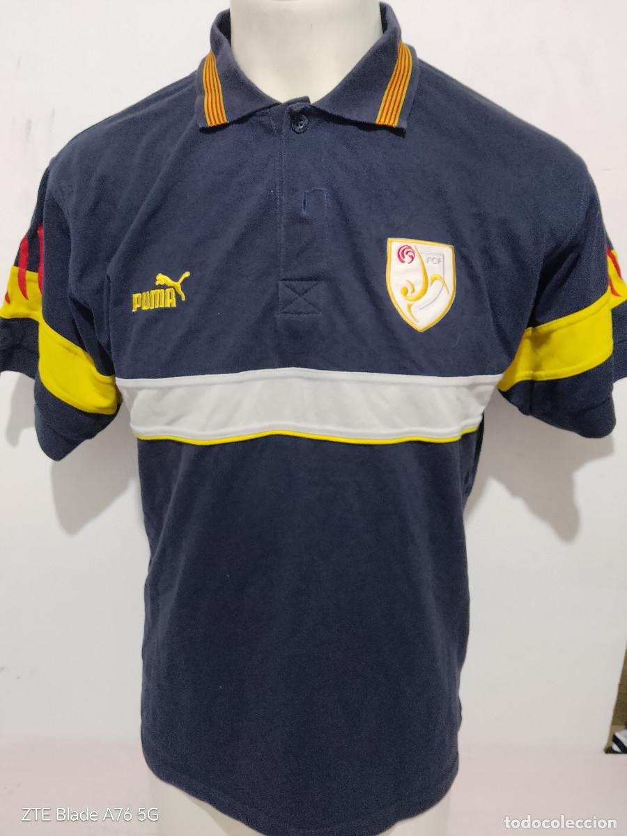 Coleccionismo deportivo: Catalunya 1996 polo seleccion camiseta futbol football shirt catalana M 56cts