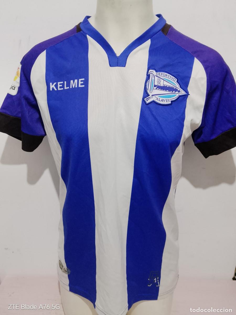 Coleccionismo deportivo: Deportivo Alaves camiseta futbol football shirt M 53cts