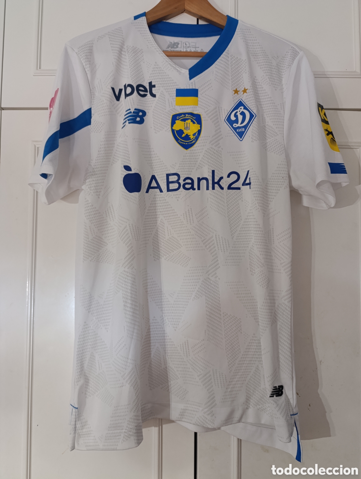 Coleccionismo deportivo: Camiseta matchworn FC Dinamo Kiev de Ucrania