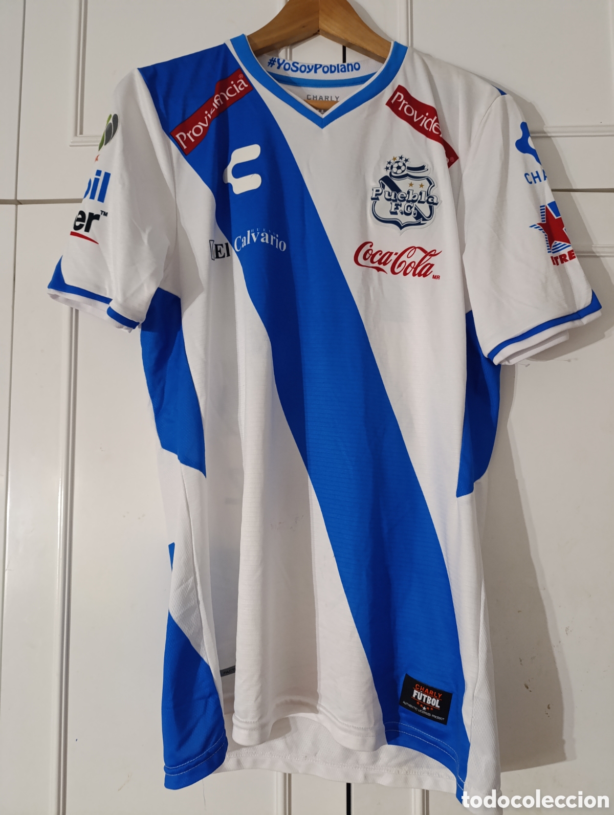 Coleccionismo deportivo: Camiseta matchworn Puebla FC de M&eacute;xico