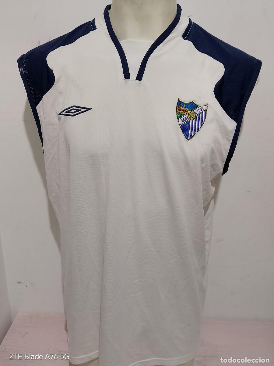 Coleccionismo deportivo: Malaga cf camiseta futbol football shirt tirantes xxl 58x84cts