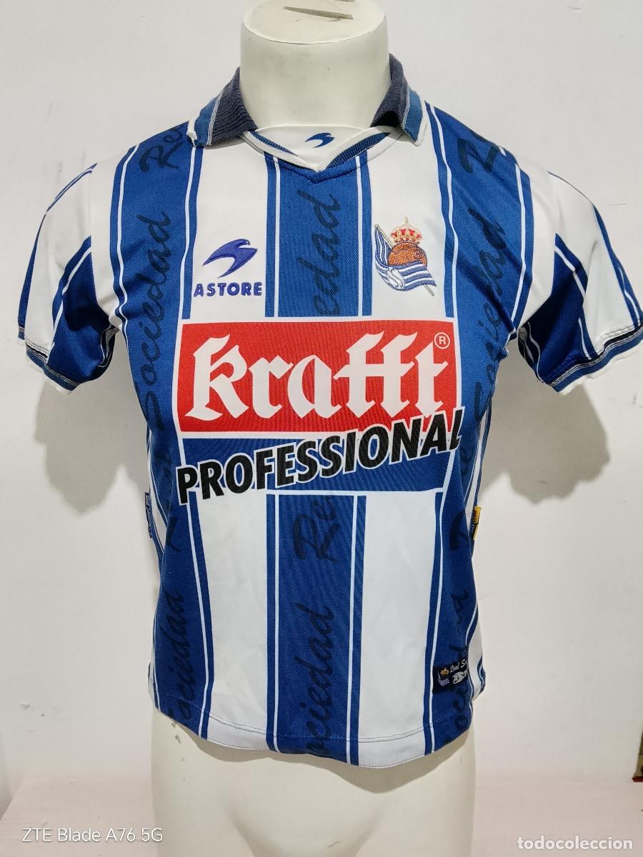 Coleccionismo deportivo: Real Sociedad camiseta futbol football shirt xs 49cts