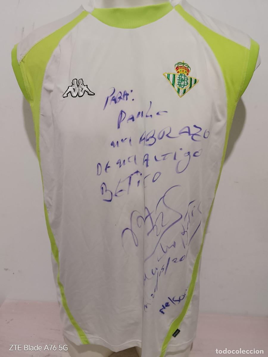 Coleccionismo deportivo: Nelson firma camiseta futbol Real betis football shirt xl 56cts