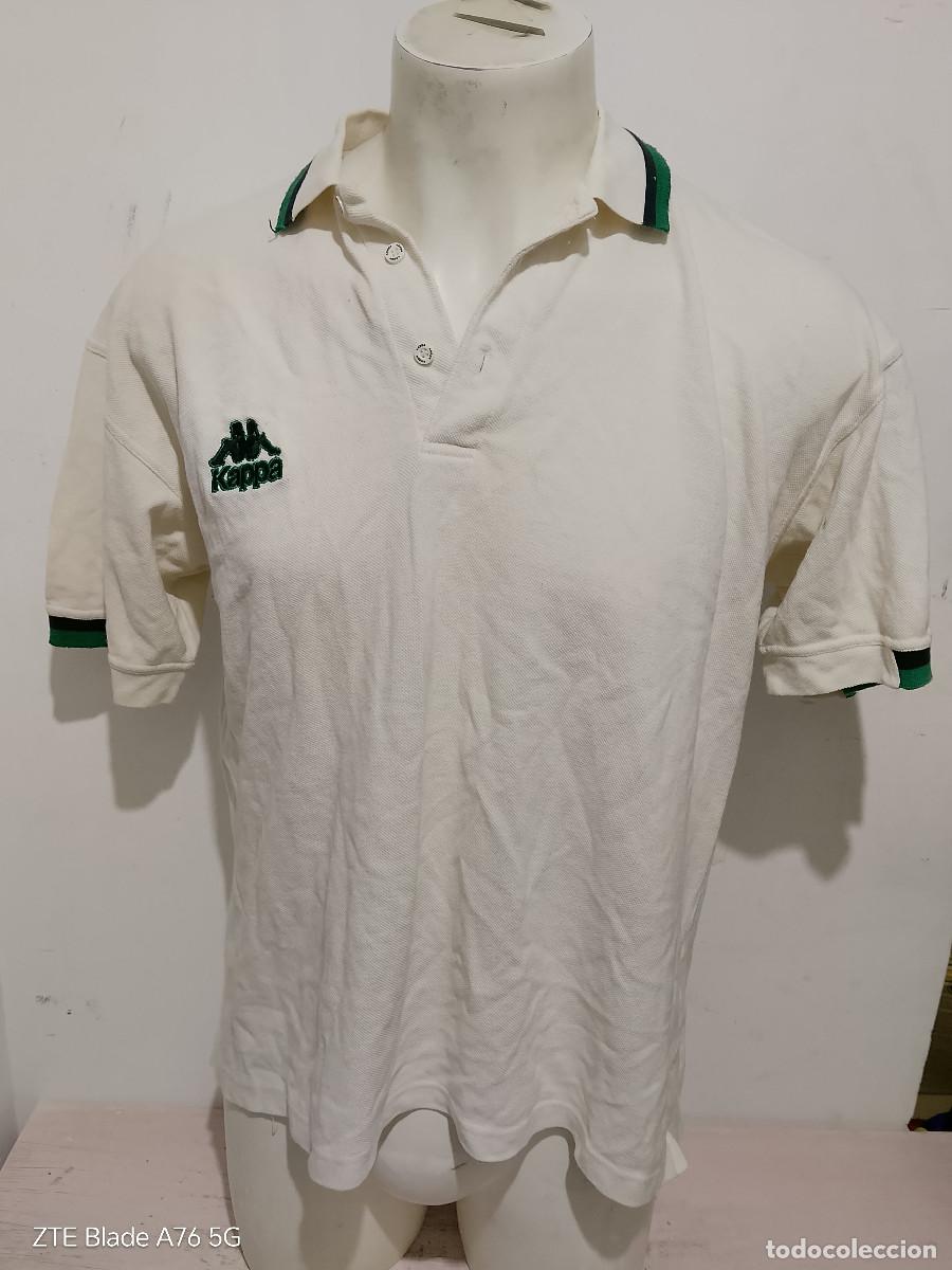 Coleccionismo deportivo: Real Betis polo vintage camiseta futbol kappa football shirt L 62cts