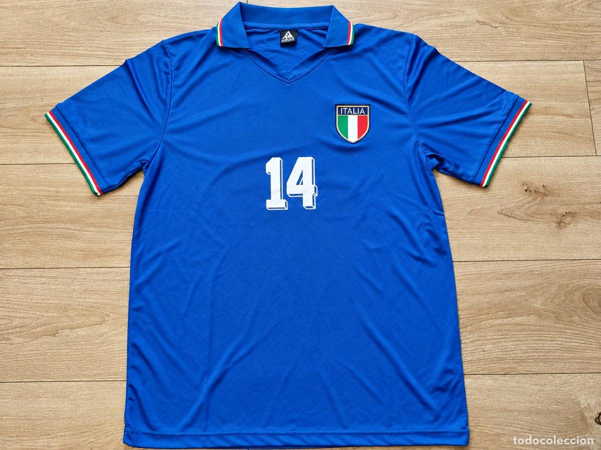 Coleccionismo deportivo: Camiseta Italia Mundial 82 (14 - Tardelli) - XXL