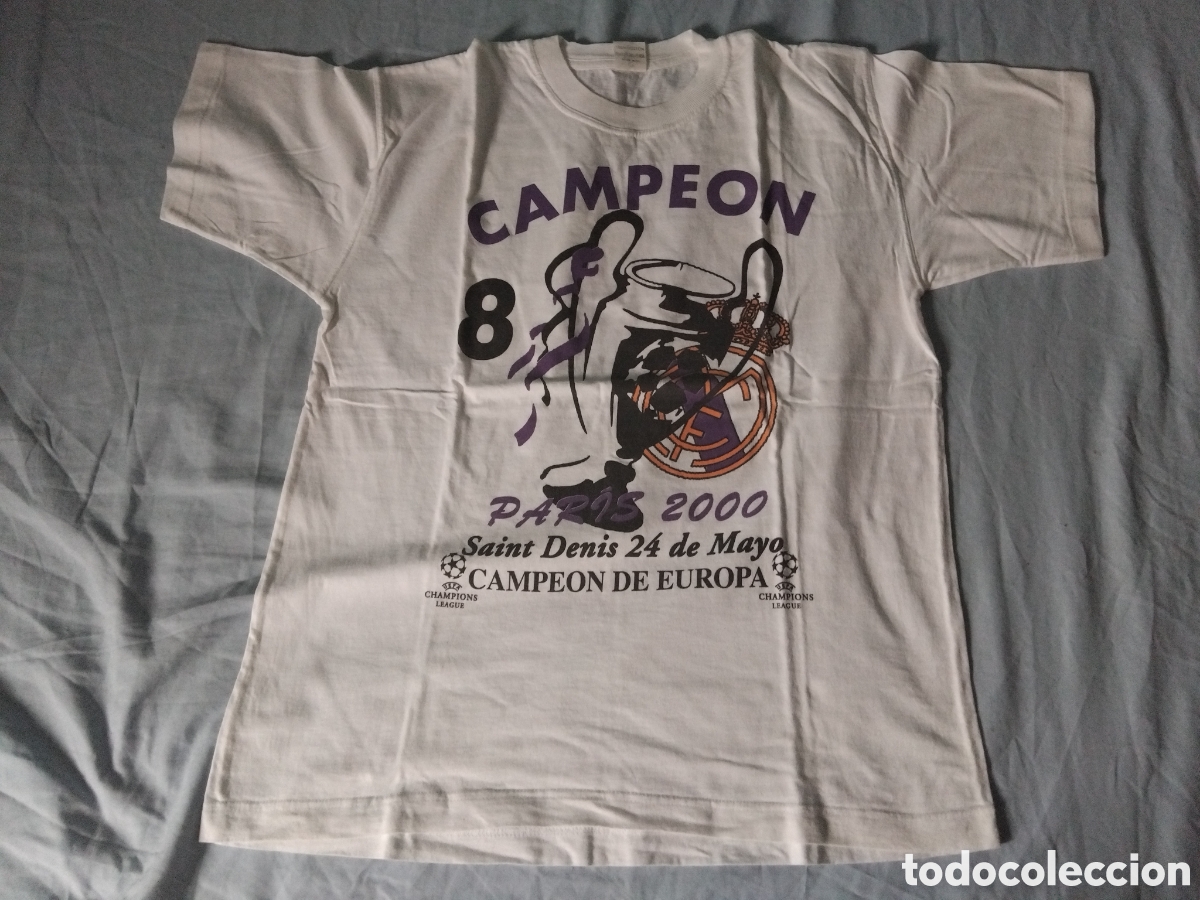 Coleccionismo deportivo: Camiseta Octava Champions del R.Madrid talla L