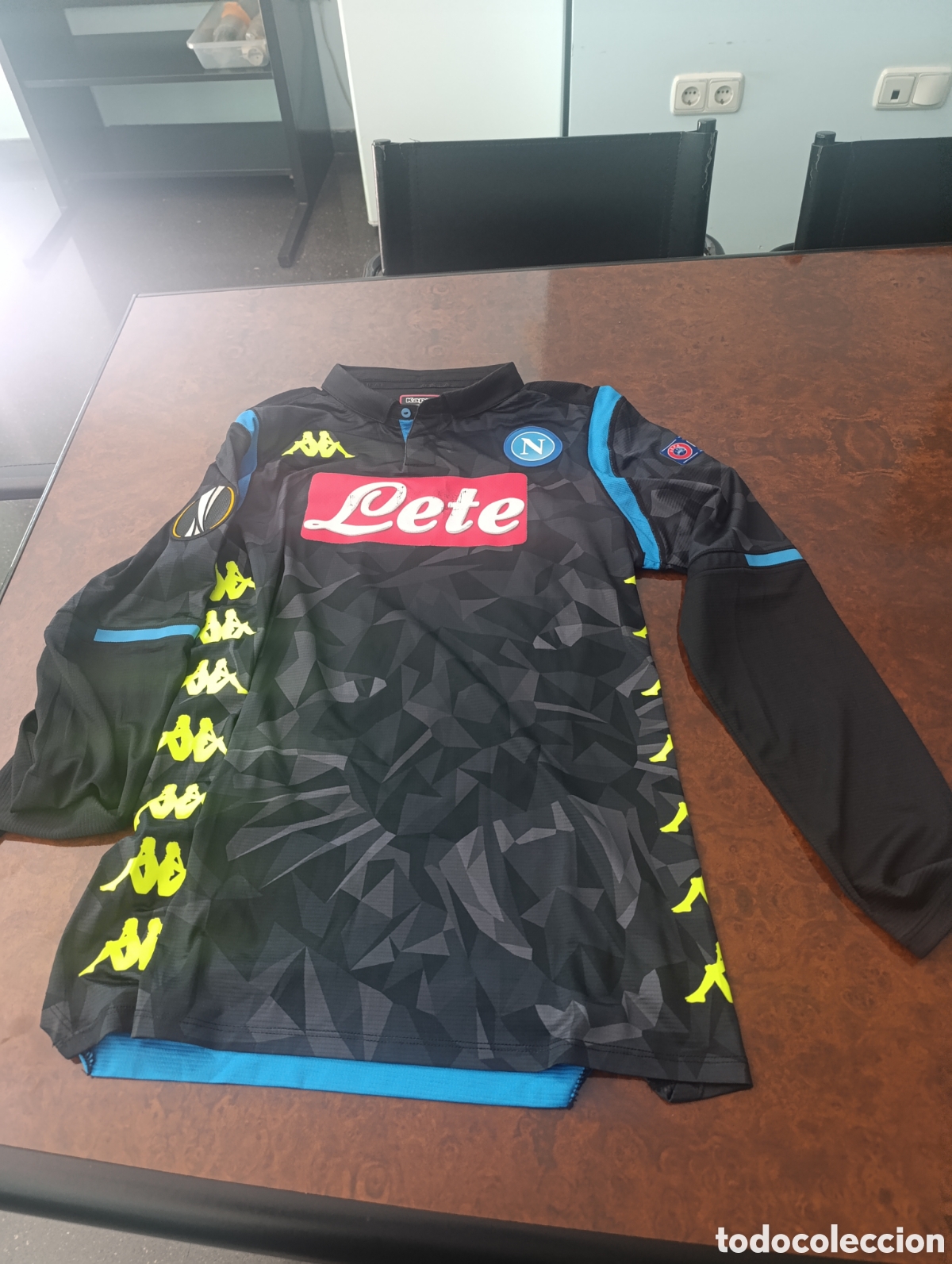 Coleccionismo deportivo: Camiseta matchworn SSC Napoli Callej&oacute;n