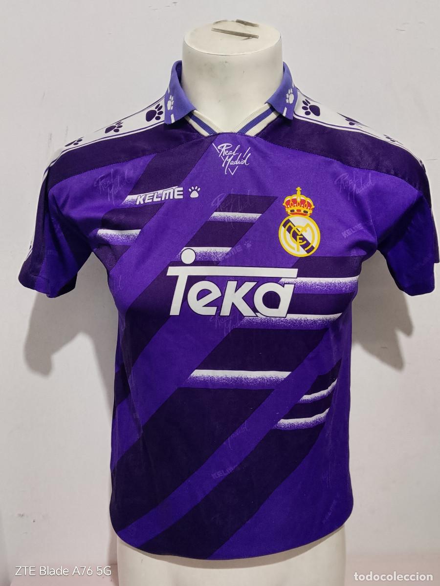 Coleccionismo deportivo: Real Madrid 1994 camsieta futbol kelme football shirt vintage xs 52dts
