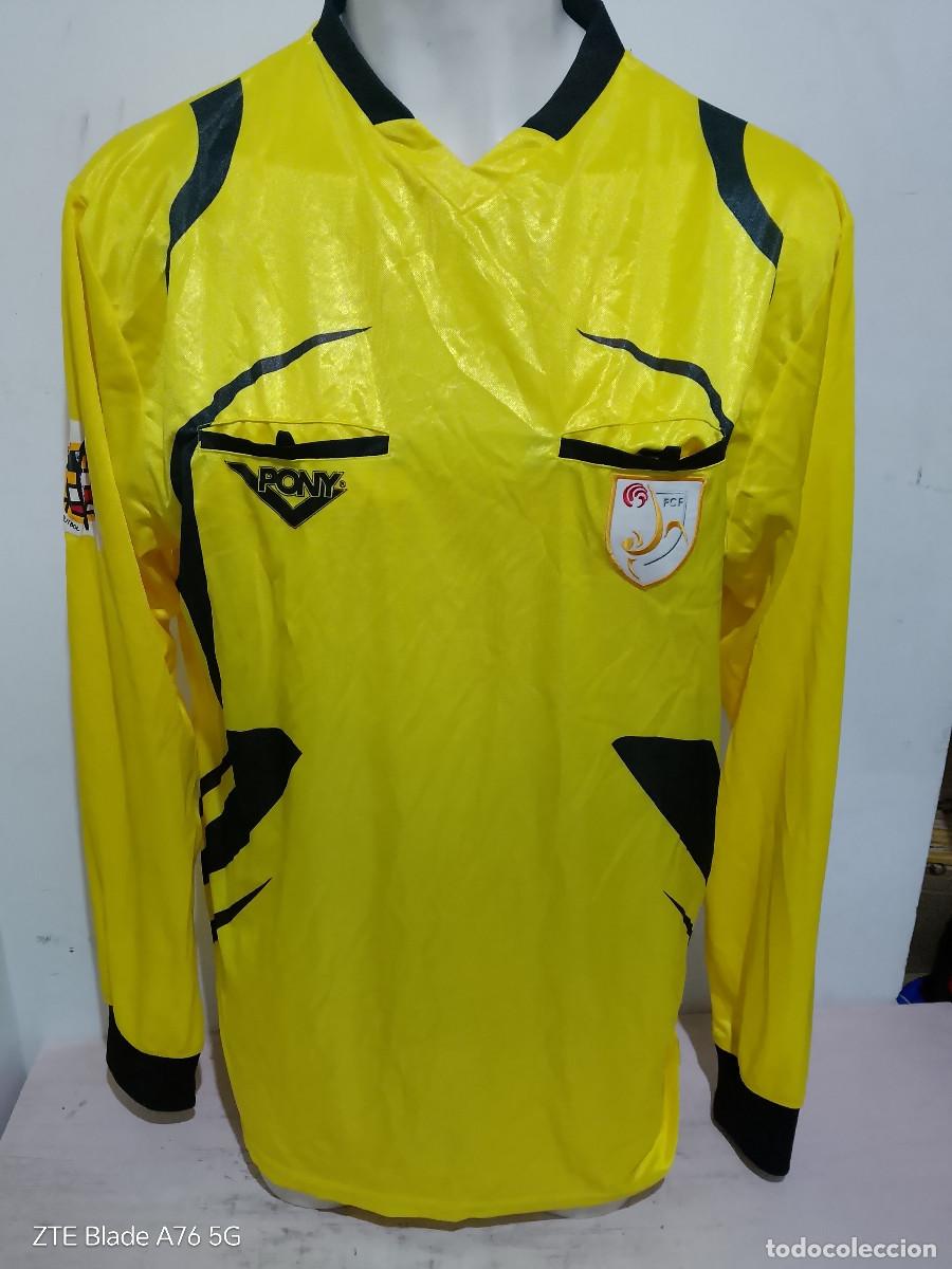 Coleccionismo deportivo: Arbitro Catalunya federacion camiseta futbol football shirt xxl 60cts