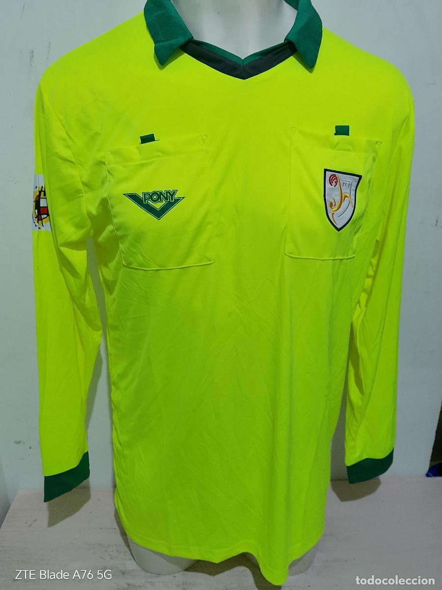 Coleccionismo deportivo: Arbitro Catalunya federacion camiseta futbol football shirt 57cts L