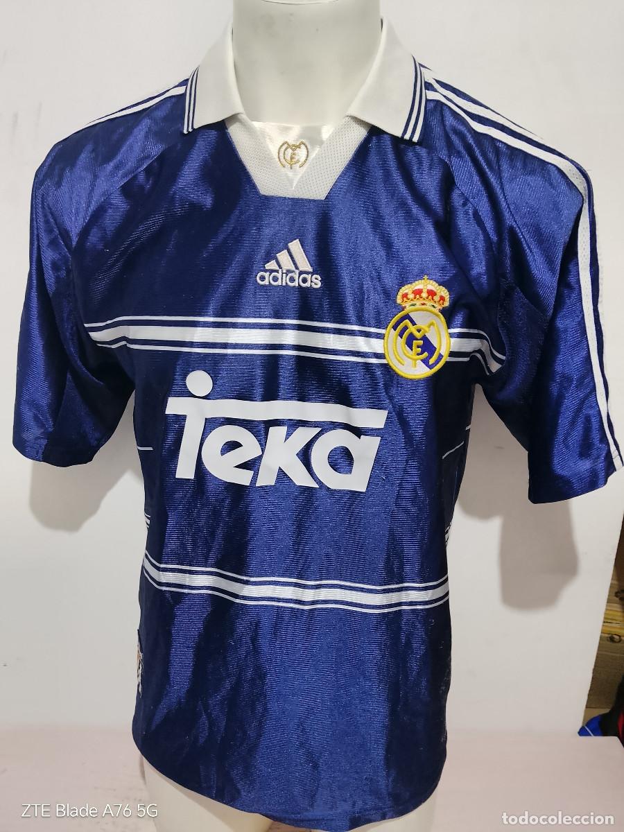 Coleccionismo deportivo: Real Madrid 1998 away football shirt camiseta futbol M 52cts