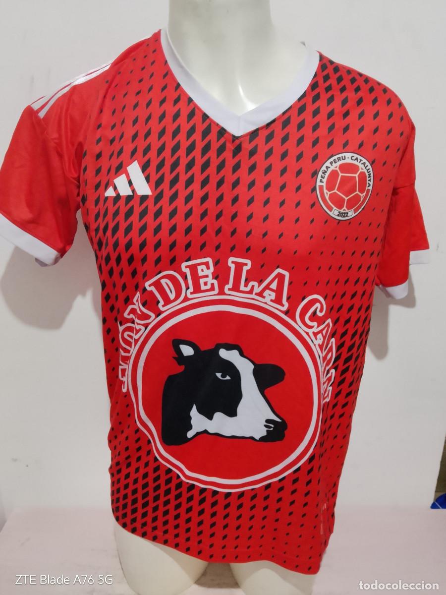 Coleccionismo deportivo: Pe&ntilde;a Peru Barcelona camiseta futbol L