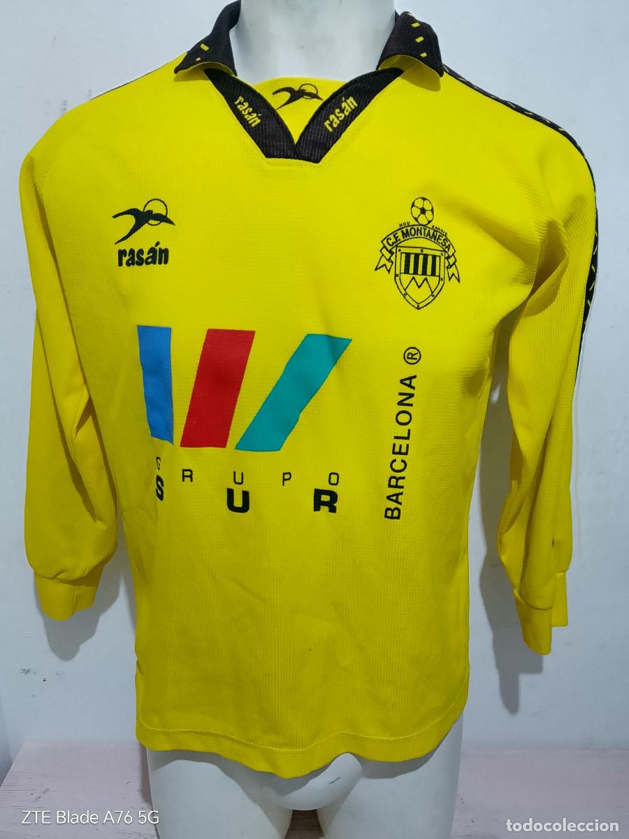 Coleccionismo deportivo: CE Monta&ntilde;esa rasan vintage camiseta futbol catalunya football shirt M 58cts