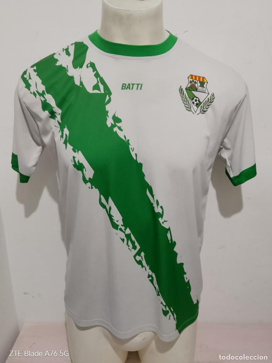 Coleccionismo deportivo: CD Turo de la Peira camiseta futbol catalunya football shirt s 56cts signed firmada