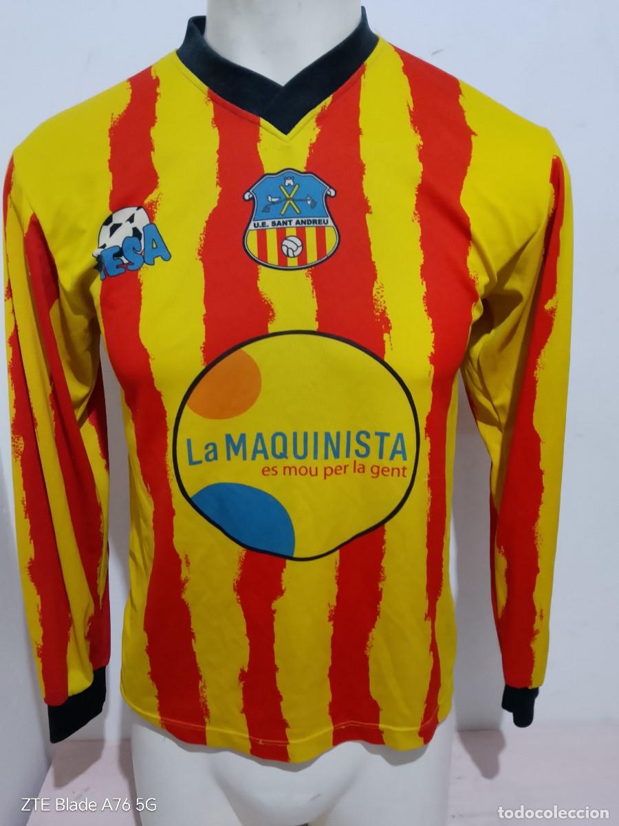 Coleccionismo deportivo: UE Sant Andreu Barcelona camiseta futbol football shirt senyera catalunya s 54cts