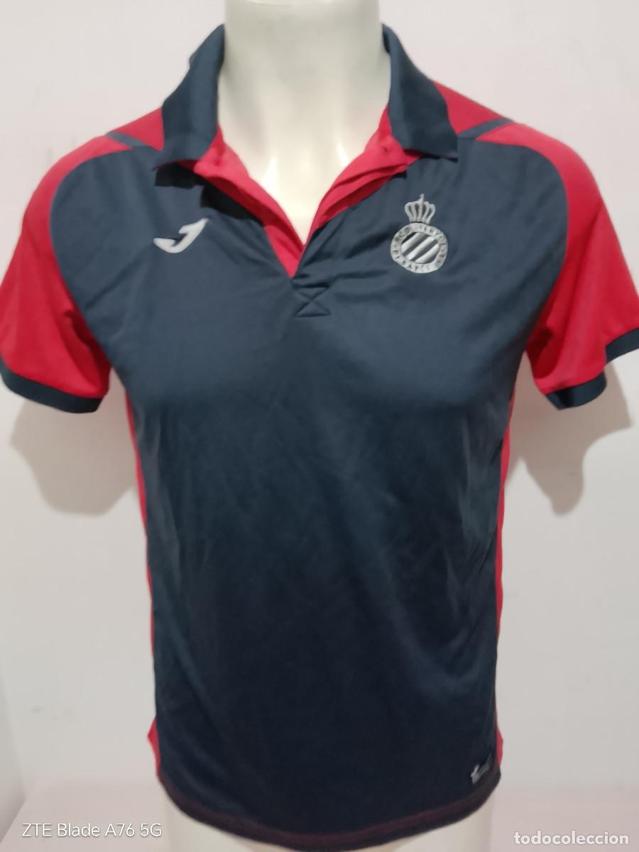 Coleccionismo deportivo: RCD Espanyol polo jersey futbol football shirt camiseta entreno L 56cts