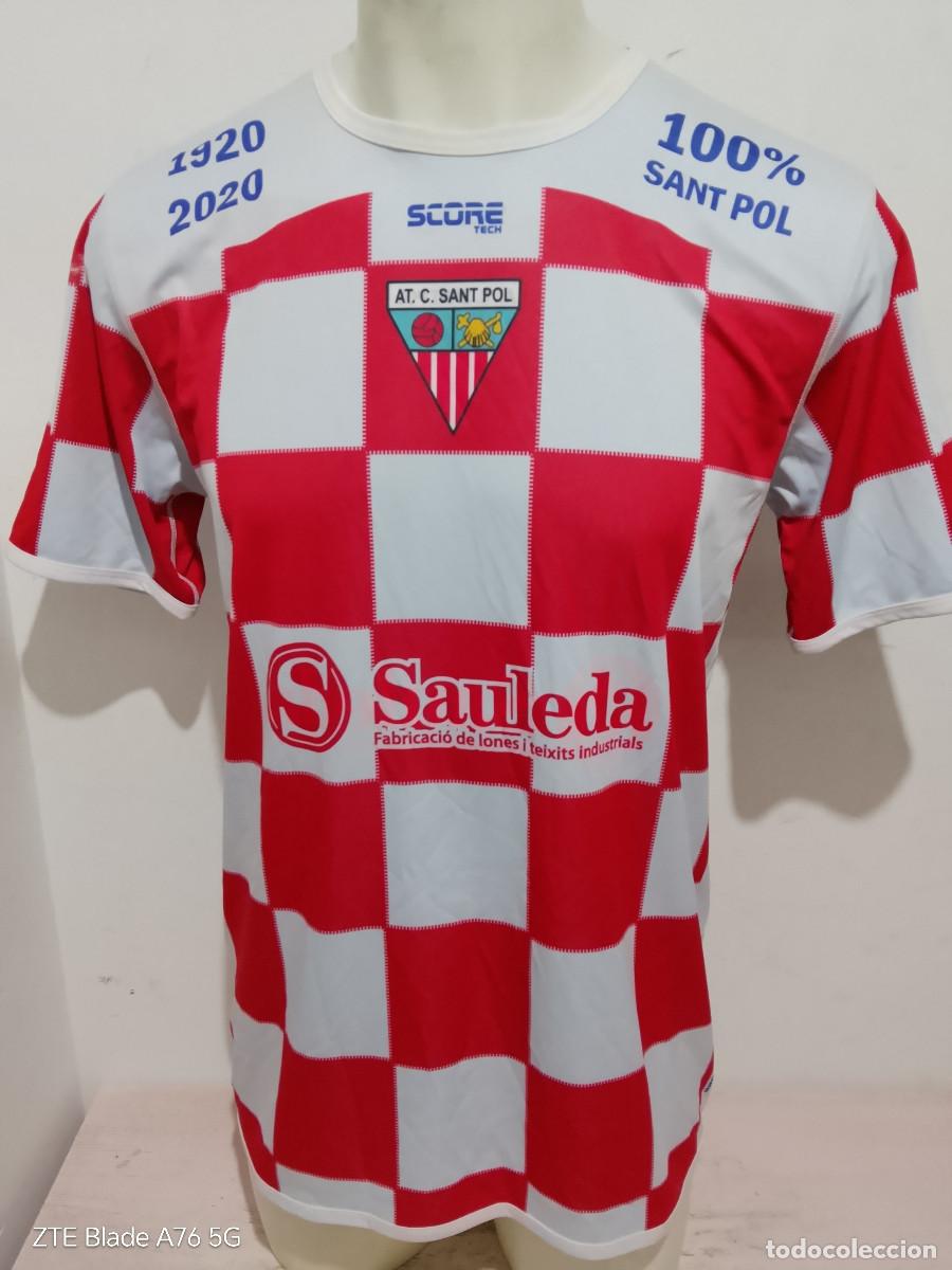 Coleccionismo deportivo: Sant Pol de Mar camiseta reversible football shirt M 56cts catalunya maresme