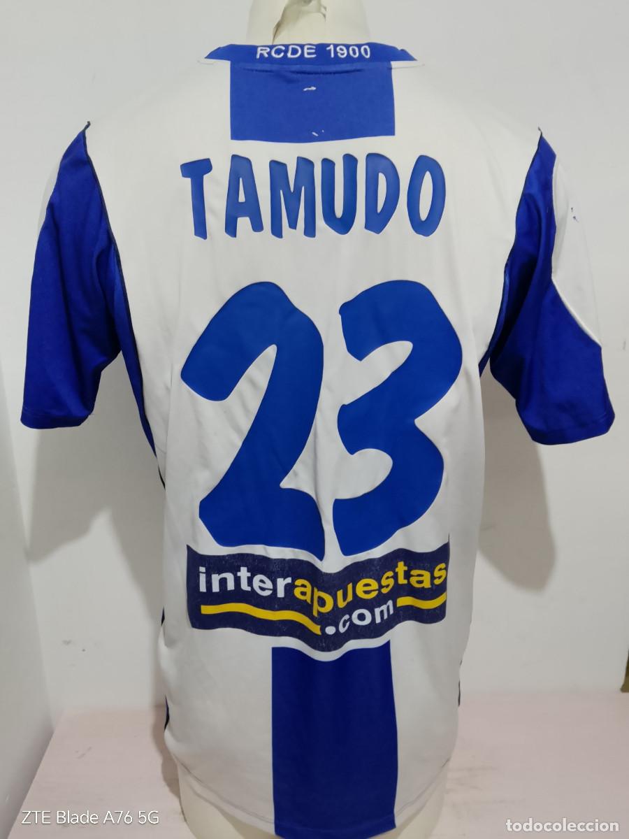Coleccionismo deportivo: Tamudo RCD Espanyol camiseta futbol xxl 58cts (tara Sponsor)