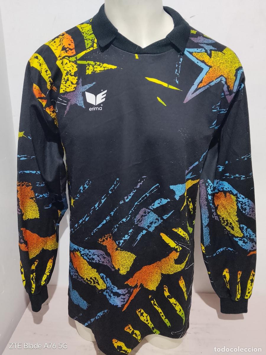 Coleccionismo deportivo: 90s ERIMA VINTAGE GOALKEEPER FOOTBALL SHIRT SOCCER JERSEY xl 64cts portero