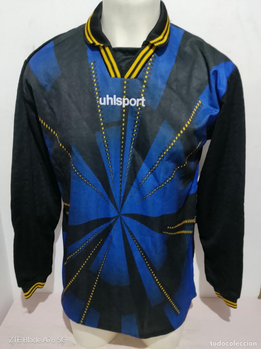 Coleccionismo deportivo: UHLSPORT match worn jersey calcio maglia football shirt goalkepper portero L 60cts