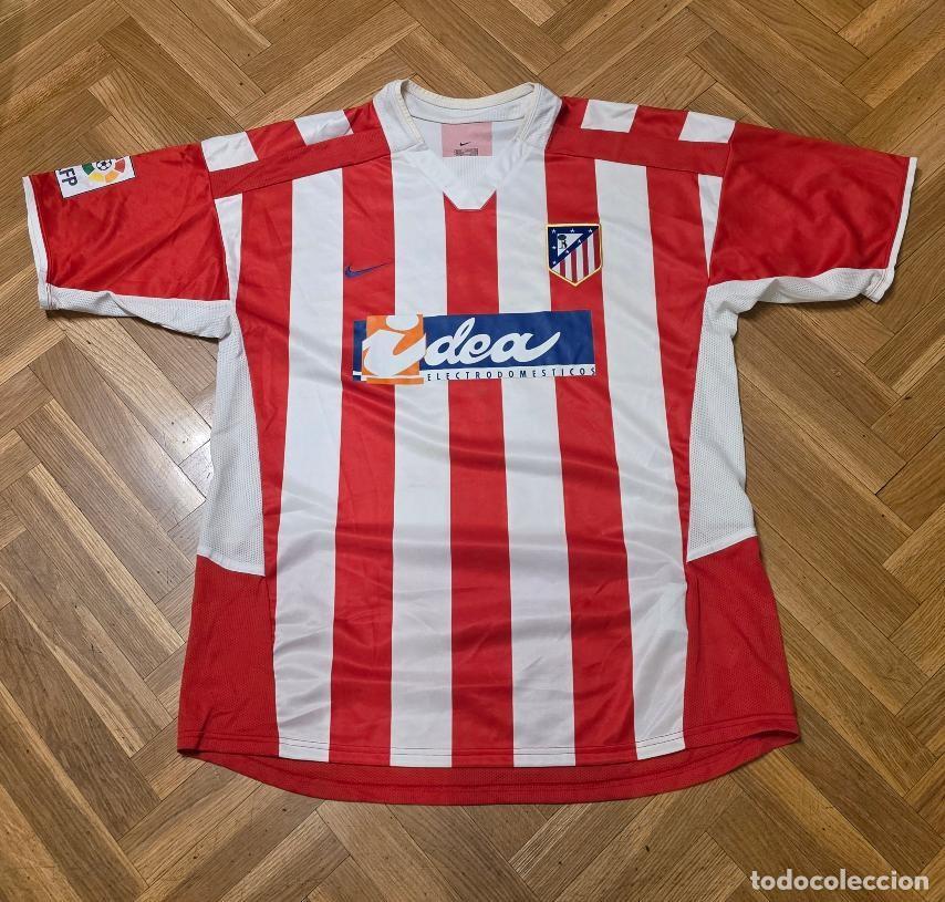 Coleccionismo deportivo: Camiseta de f&uacute;tbol del Atl&eacute;tico de Madrid de la temporada 2002-2003 del jugador Garc&iacute;a Calvo