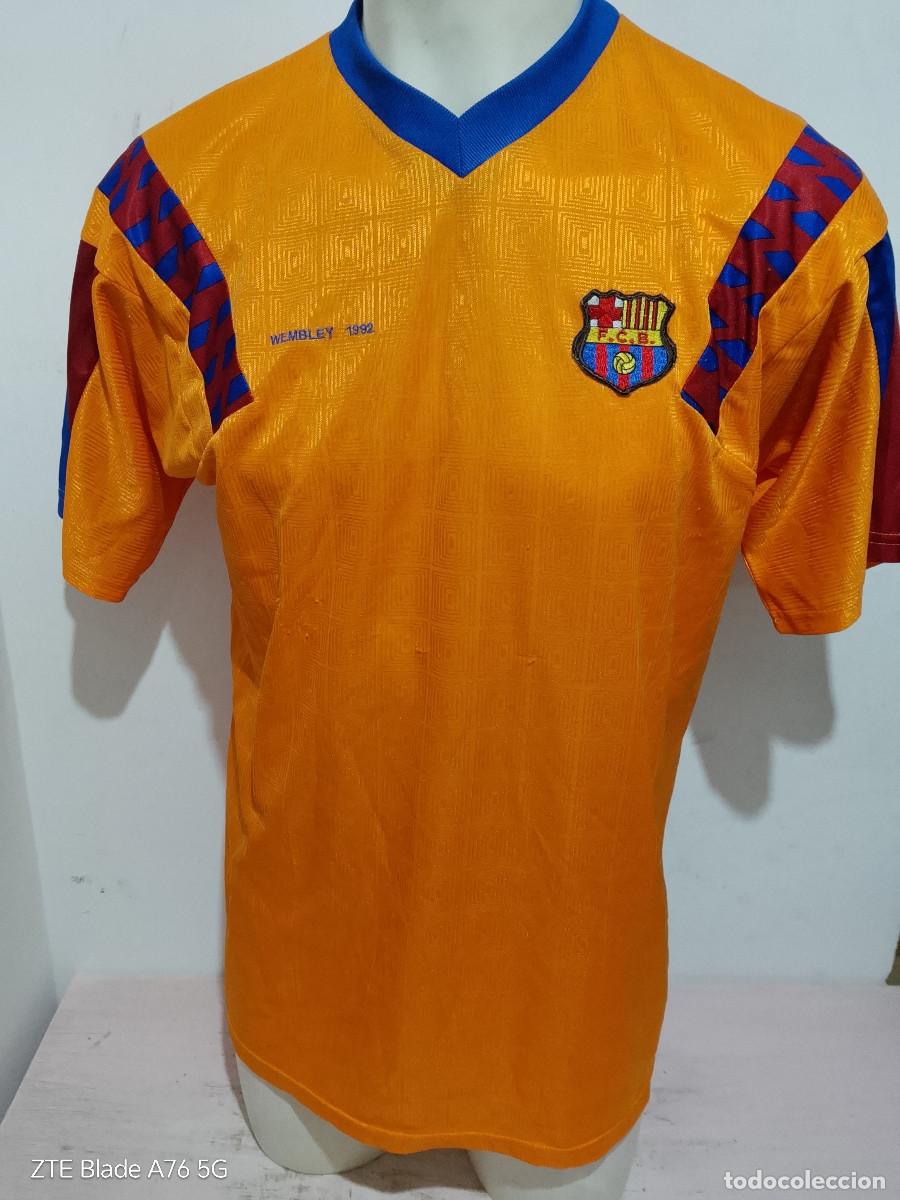 Coleccionismo deportivo: 1992 FC barcelona Wembley Copa Europa camiseta futbol football shirt replic L 60cts
