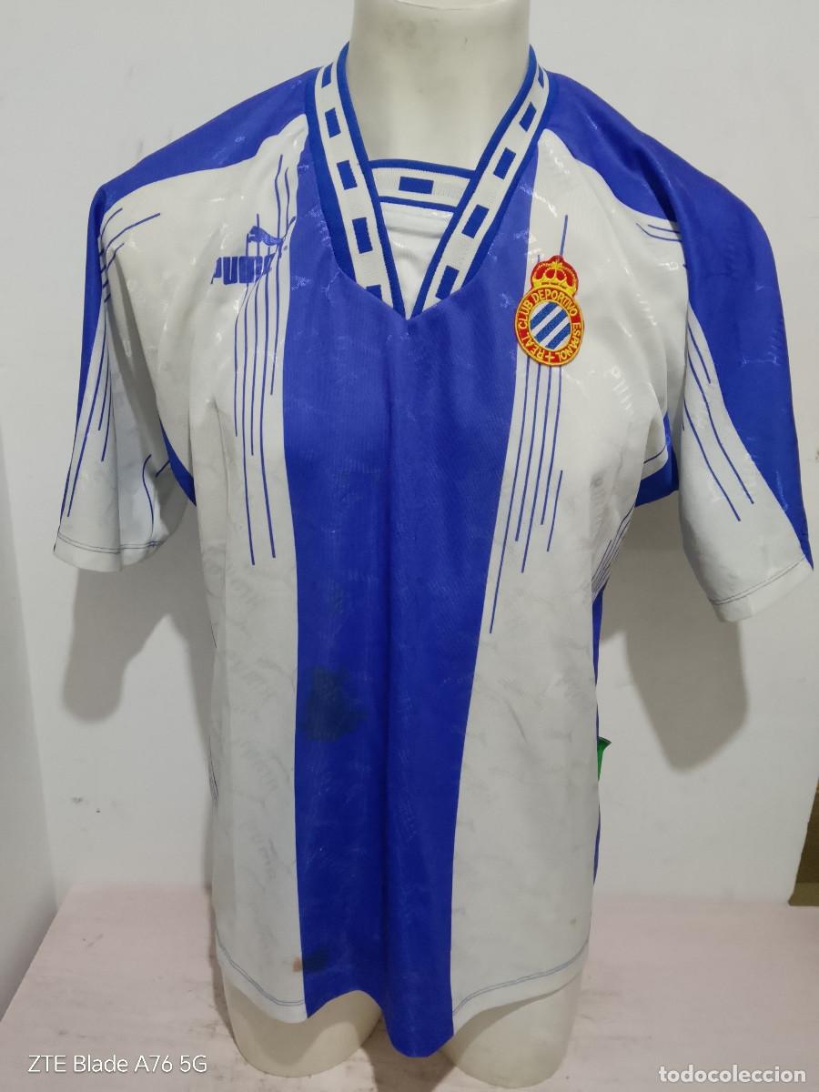 Coleccionismo deportivo: RCD Espanyol 1993 camiseta futbol football shirt xl 66cts Vintage Original