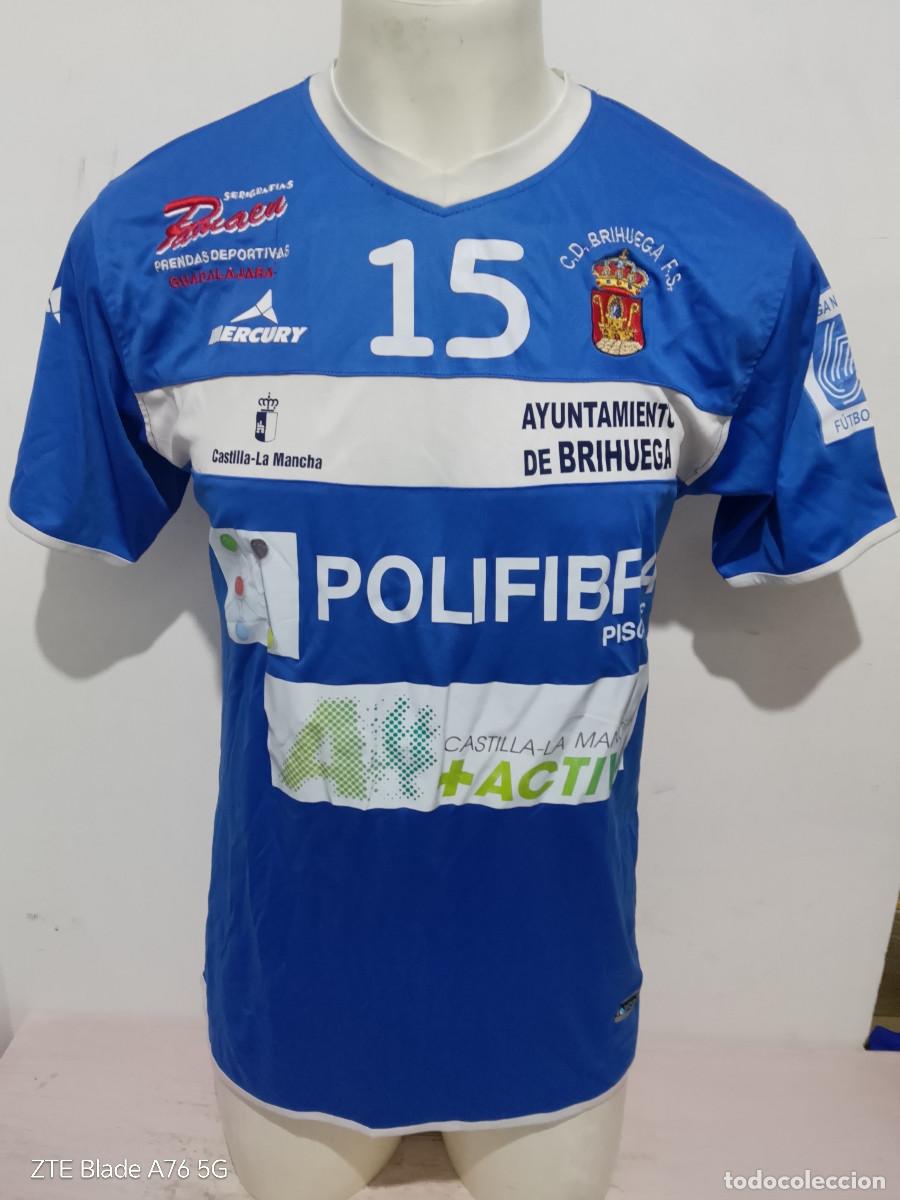 Coleccionismo deportivo: Club Deportivo Brihuega F&uacute;tbol Sala Castilla La Mancha camiseta futbol futsal match worn L 56cts