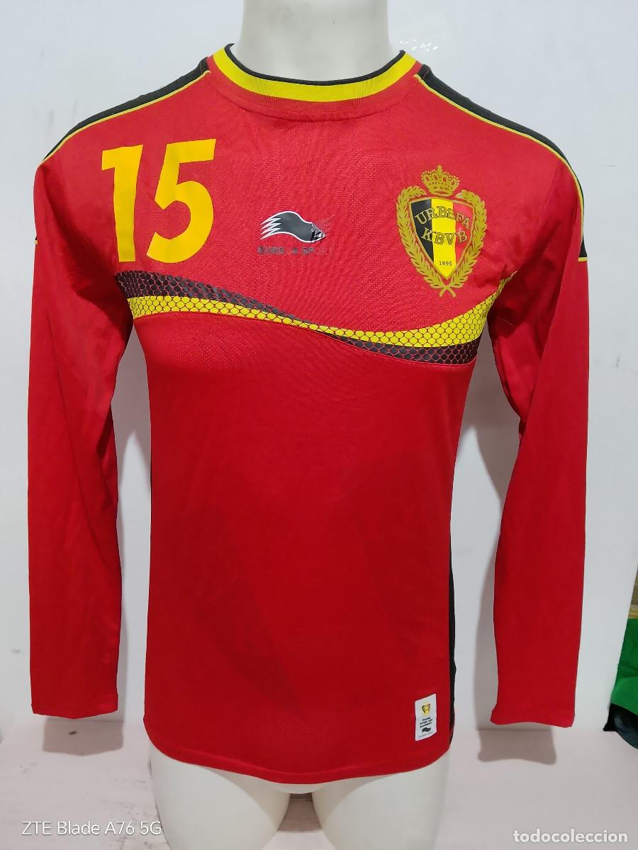Coleccionismo deportivo: Belgique national shirt football Belgium match worn M 48cts football shirt