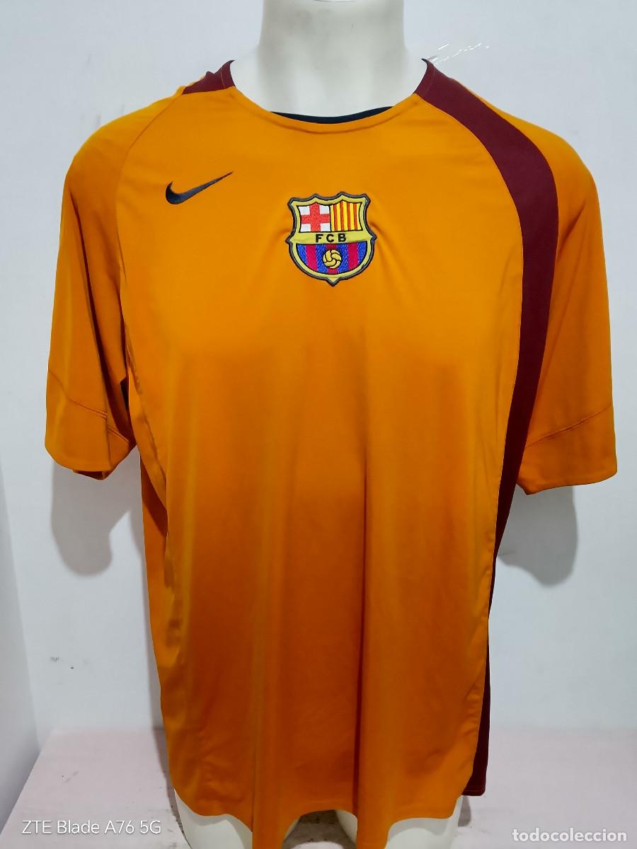 Coleccionismo deportivo: FC Barcelona camsieta futbol football shirt training xl 62cts