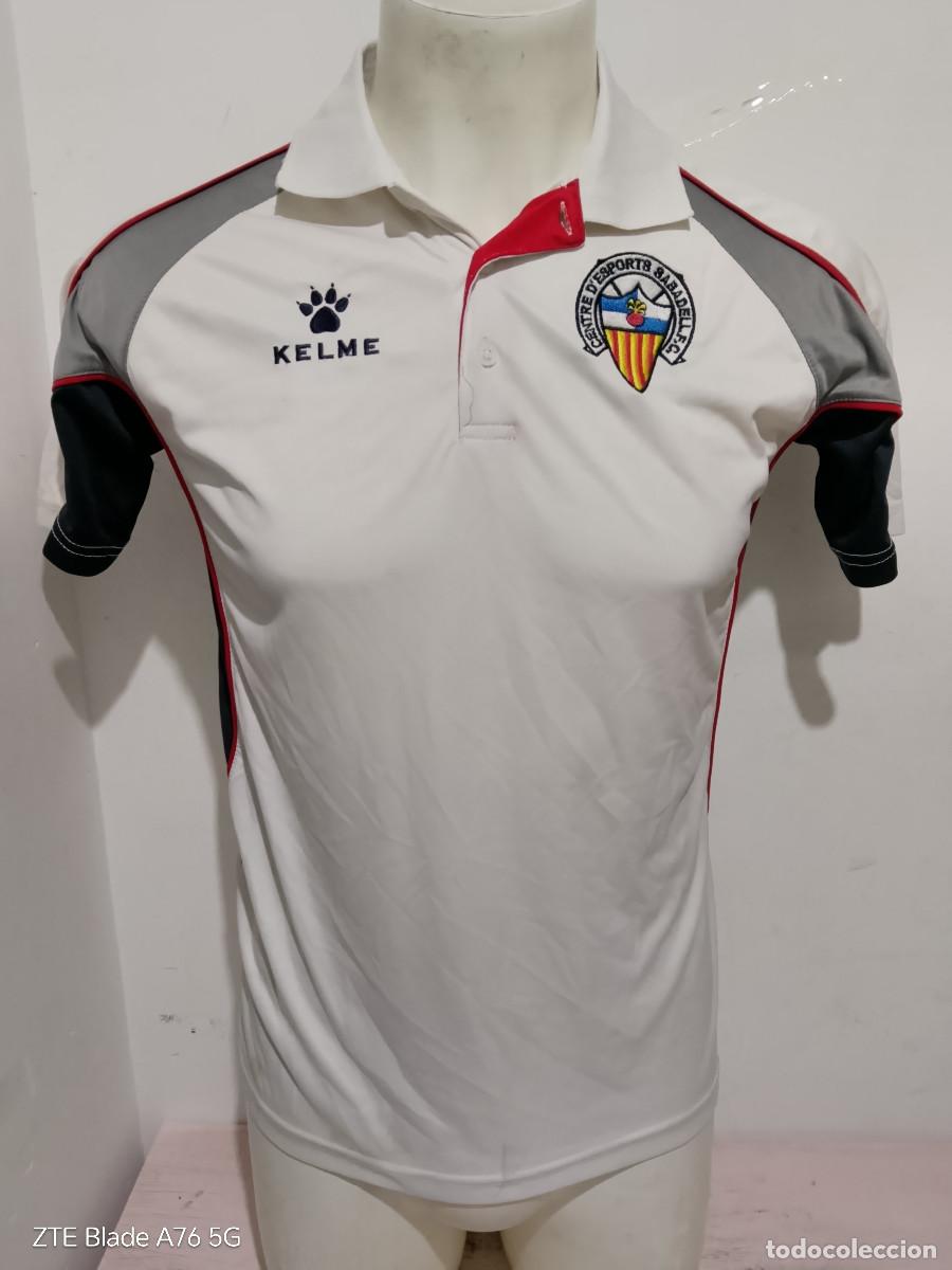 Coleccionismo deportivo: CE Sabadell polo jersey camiseta futbol catalunya s 52cts