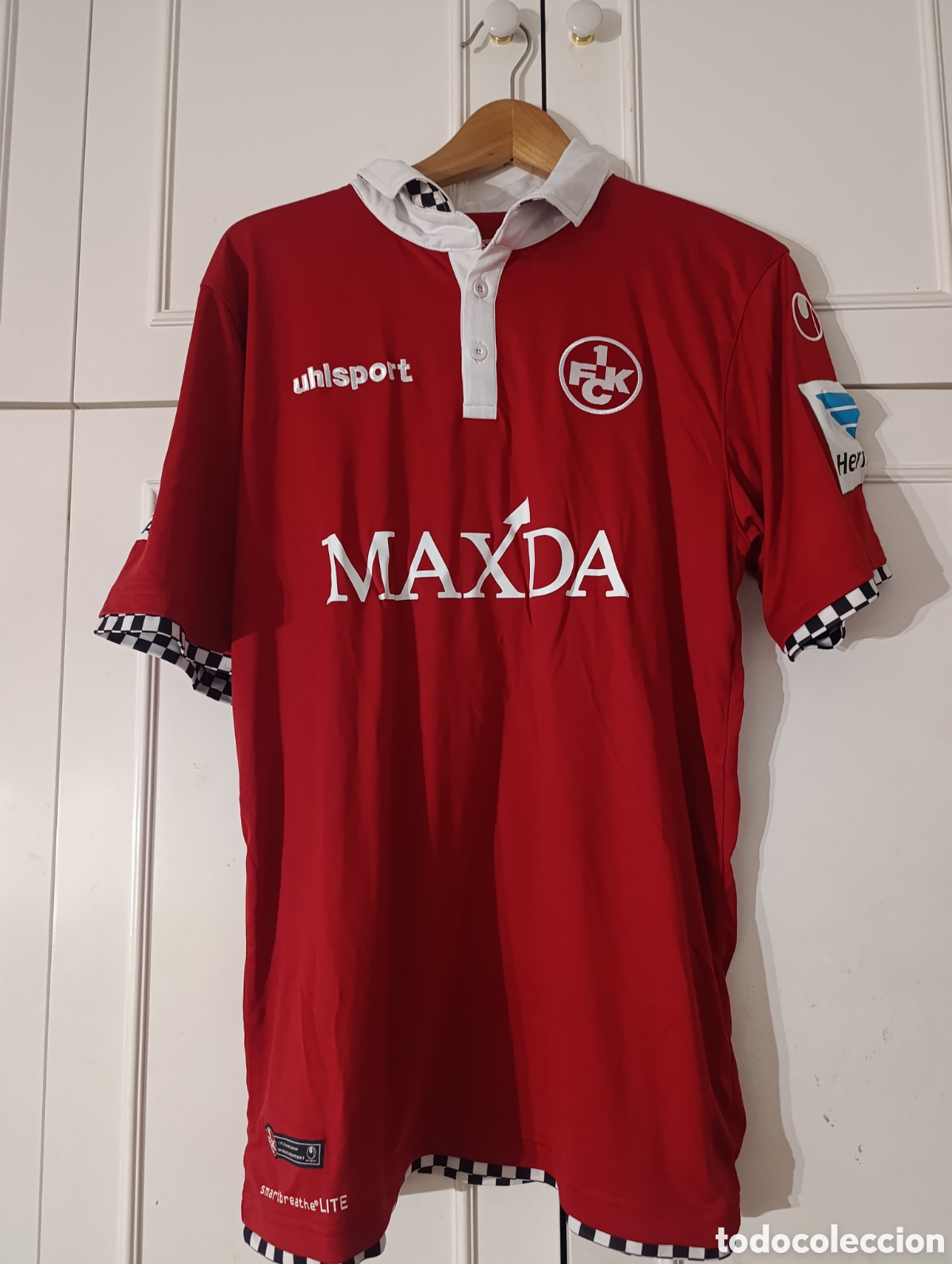 Coleccionismo deportivo: Camiseta matchworn FC Kaiserslautern de Alemania