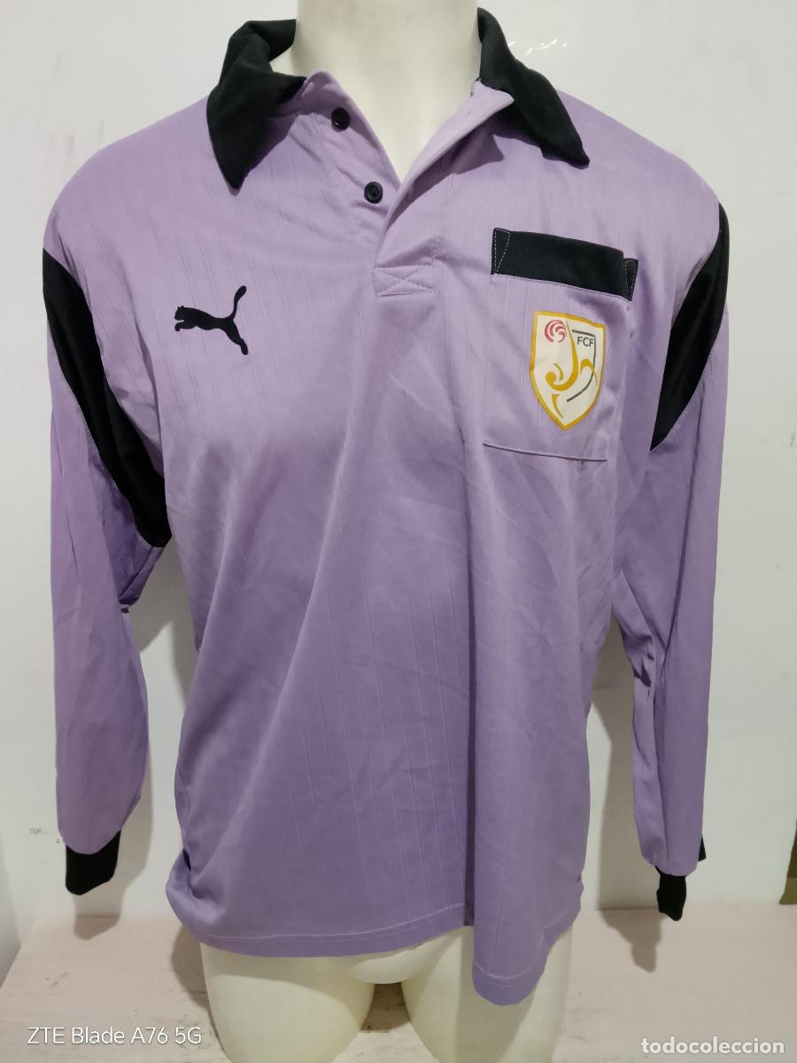 Coleccionismo deportivo: Arbitro Catalunya federacion camiseta futbol football shirt 58cts L