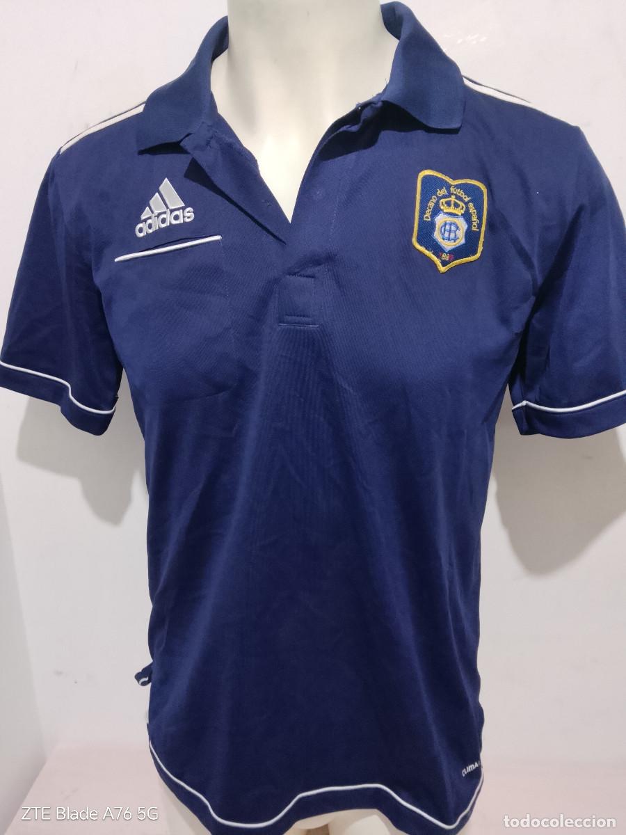 Coleccionismo deportivo: Recreativo de Huelva camiseta polo futbol entreno m 55cts