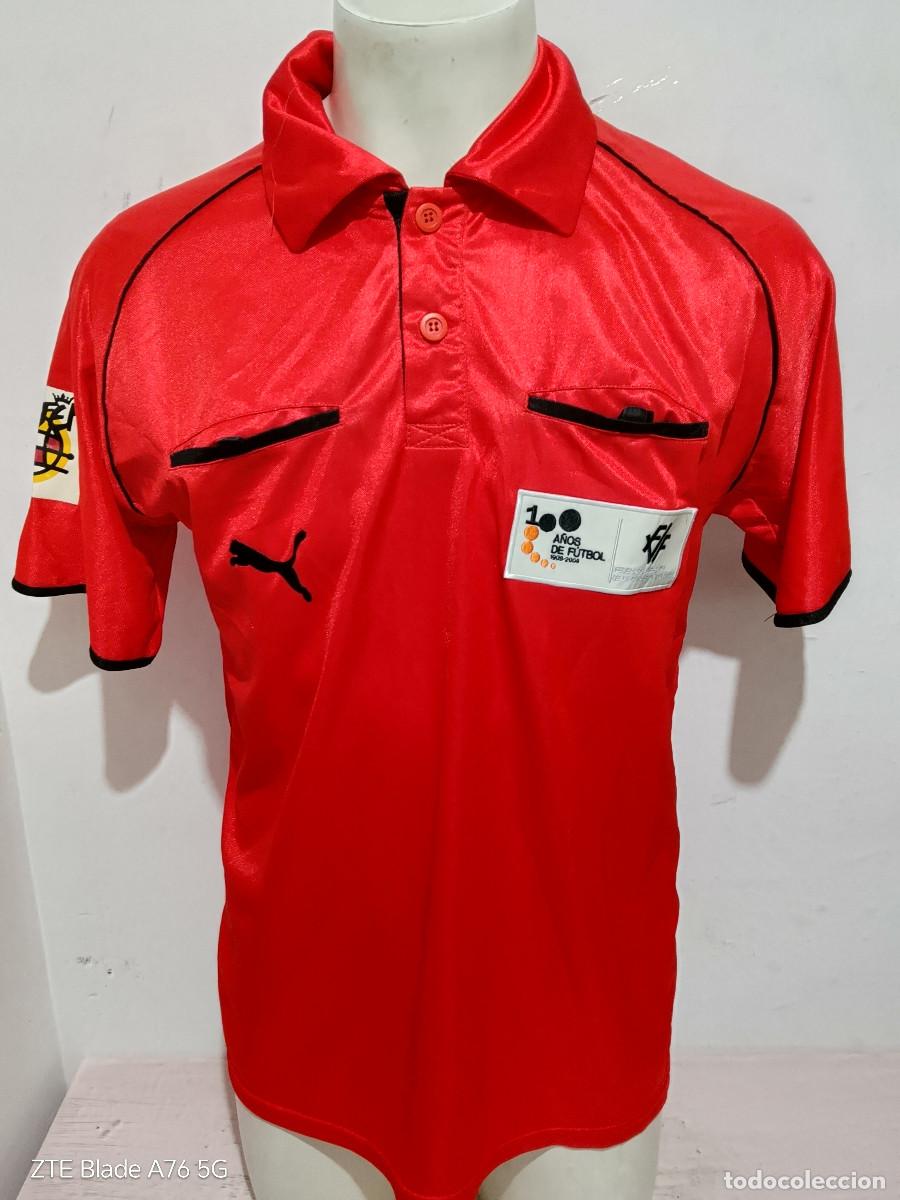 Coleccionismo deportivo: Arbitro Federacion Espa&ntilde;a Liga futbol camiseta shirt football M 56cts