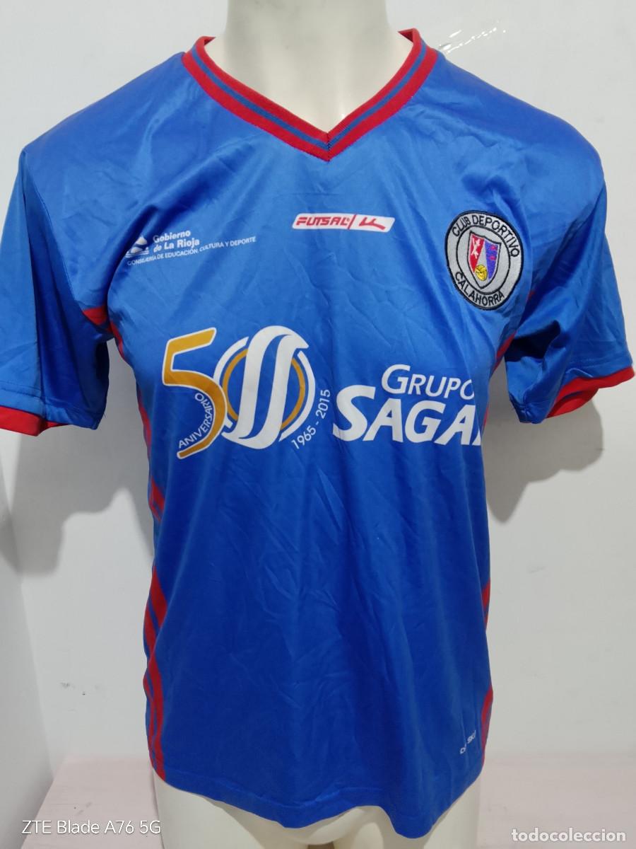 Coleccionismo deportivo: CD Calahorra camiseta futbol La Rioja m 56cts football shirt