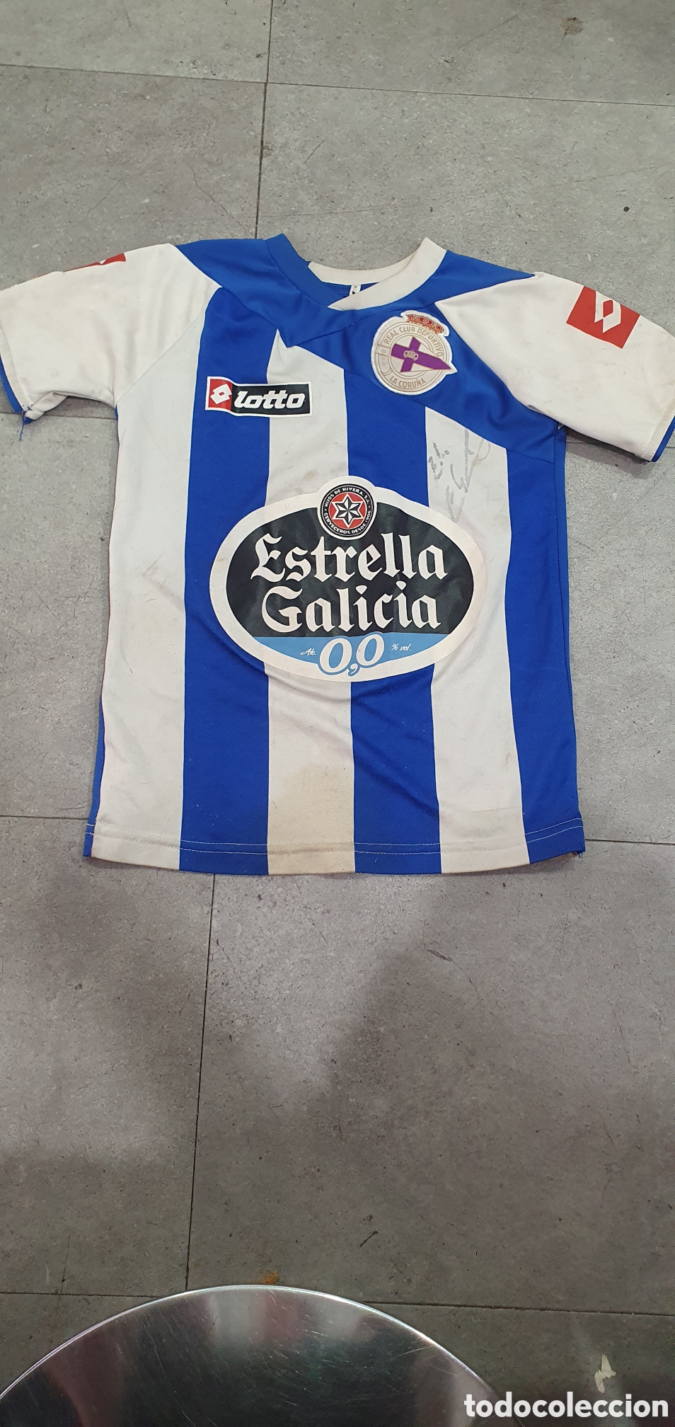 Sammelleidenschaft Sport: Camiseta Deportivo de la Coru&ntilde;a. Firmada. (L121)