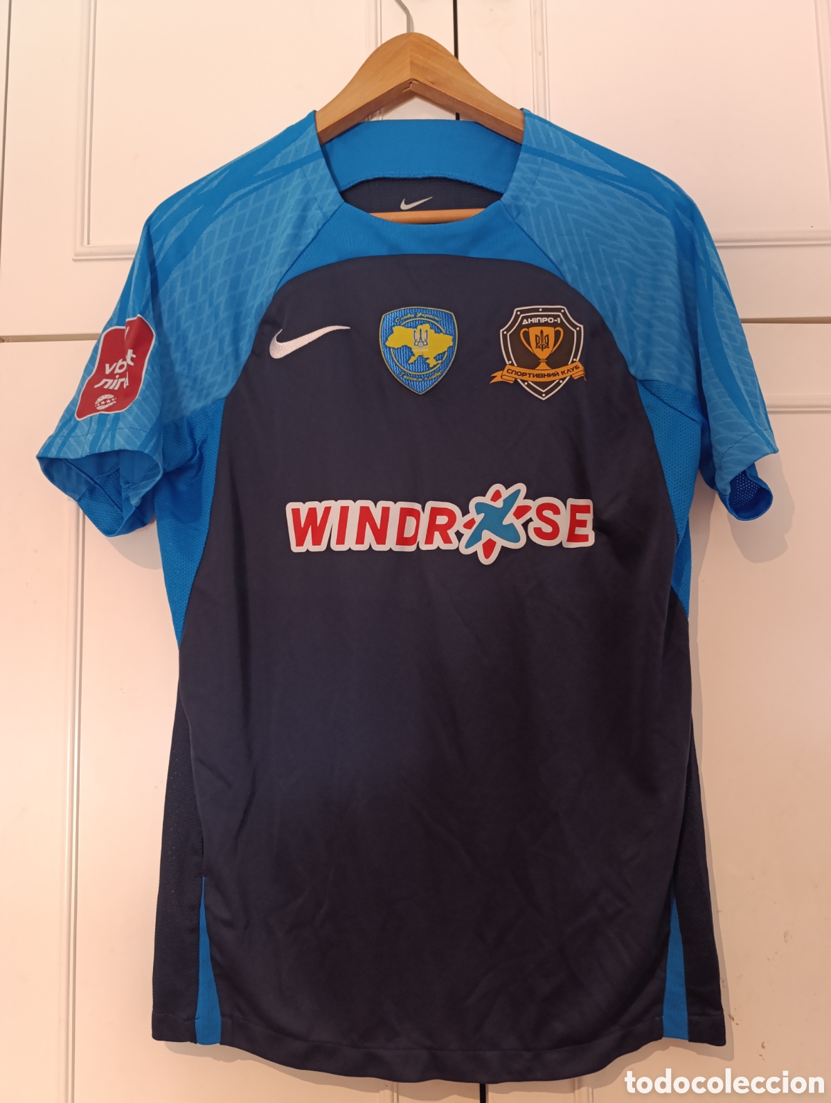 Coleccionismo deportivo: Camiseta matchworn FC Dnipro 1 de Ucrania