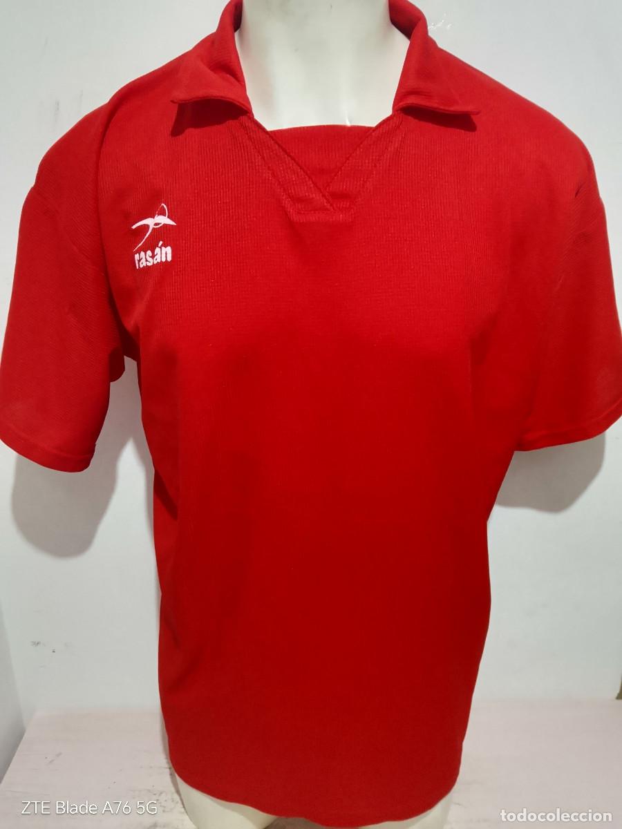 Coleccionismo deportivo: Rasan 1980 vintage camiseta futbol roja football shirt generica xl 69cts