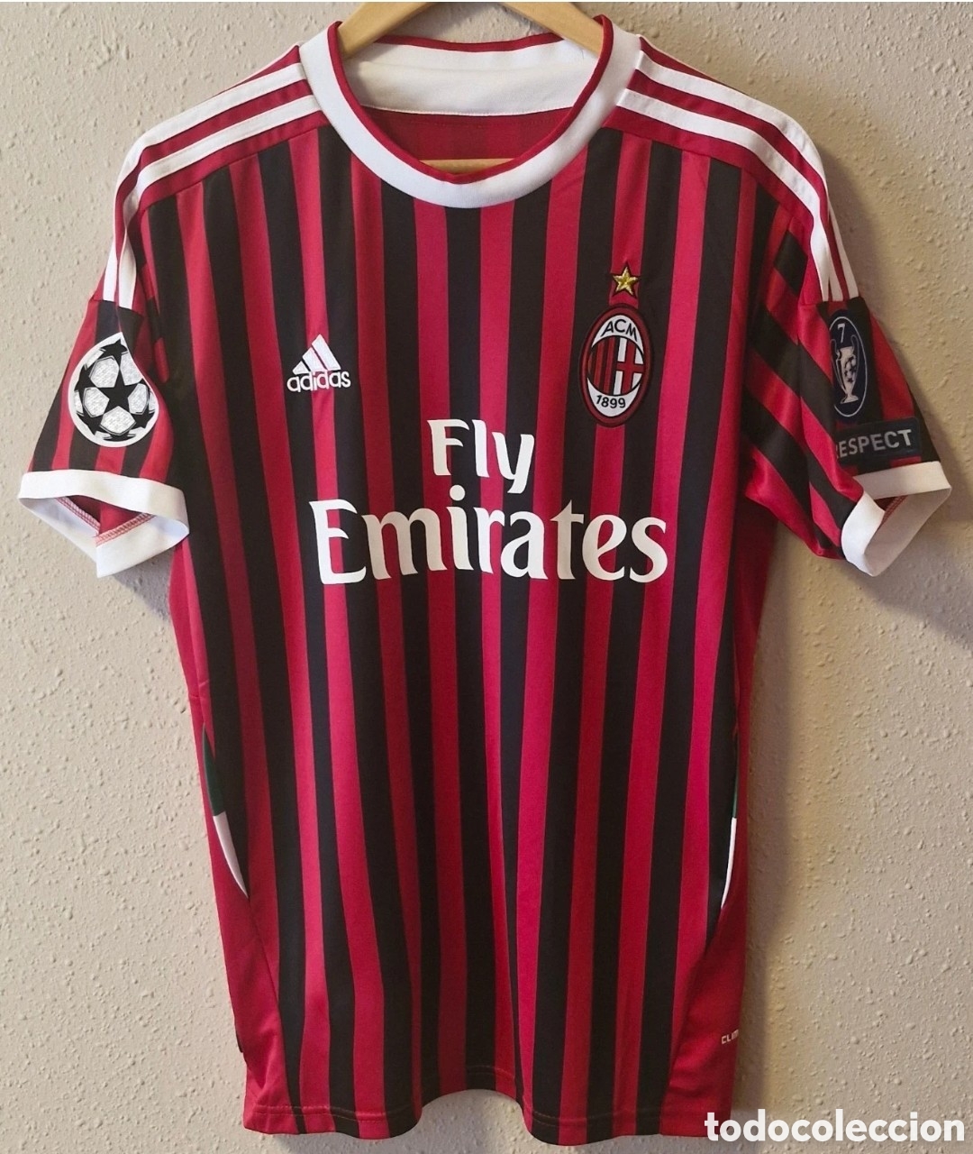 Coleccionismo deportivo: Camiseta Milan 2011/12 - Foto 2