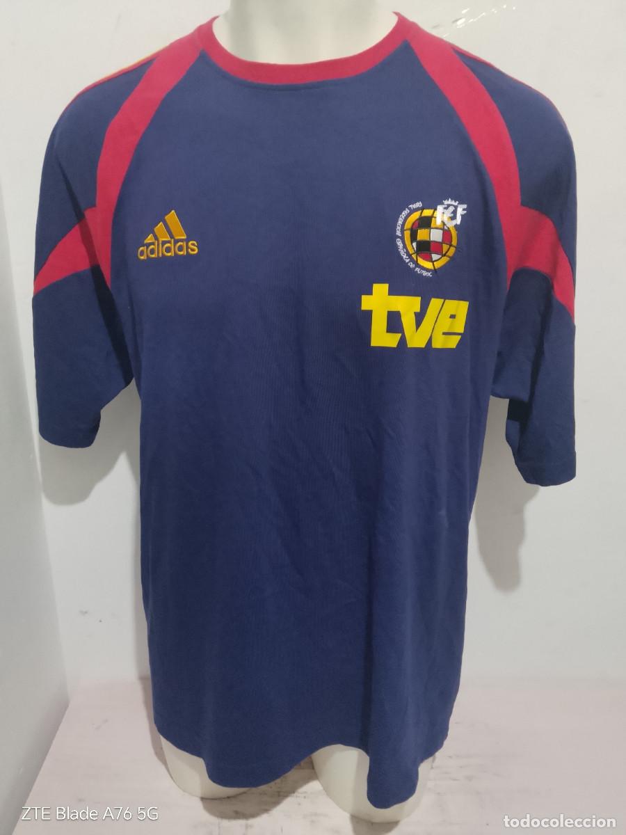 Coleccionismo deportivo: Mundial 1998 Espa&ntilde;a Spain camiseta jugador for player seleccion shirt football futbol L 62cts