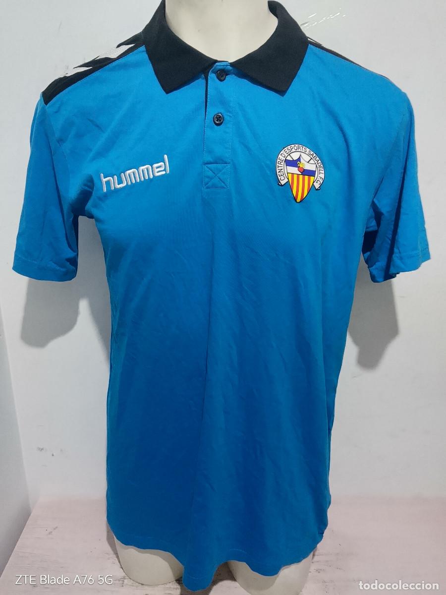 Coleccionismo deportivo: CE Sabadell camiseta futbol polo entrenamiento L 56cts