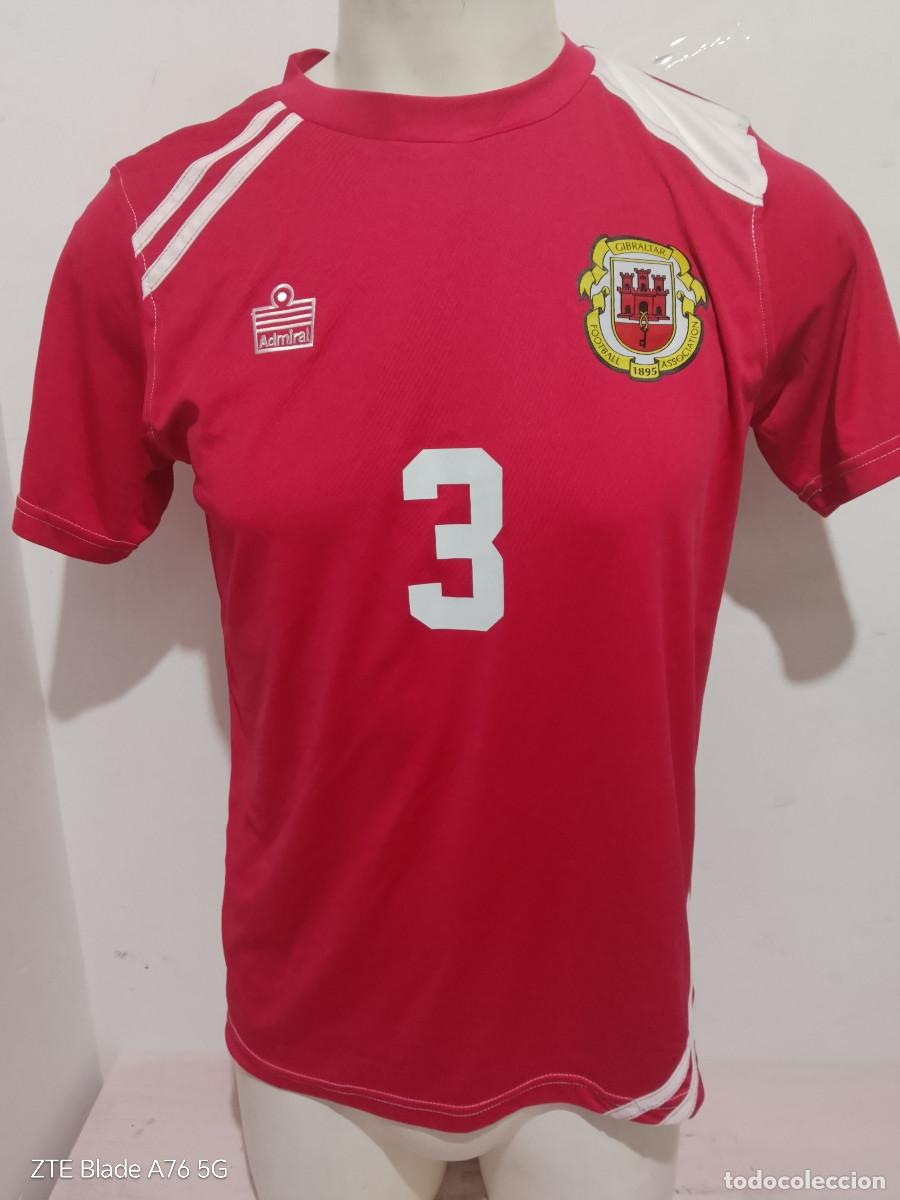 Coleccionismo deportivo: Gibraltar national team seleccion camiseta futbol football shirt m-l 57cts