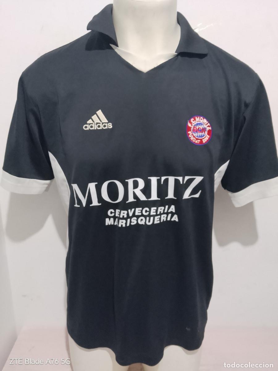 Coleccionismo deportivo: FC Moritz cerveza camiseta futbol football shirt beer team Barcelona L 58ts